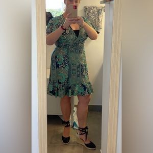 Colorful Wrap Dress by Cienna